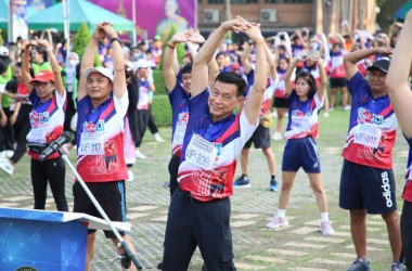 เทศบาลร่วมกิจกรรมวิ่งเพื่อการกุศล "ราชภัฏเมืองคนดี มินิมาราธอน ครั้งที่ 4"