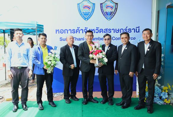 เทศบาลนครสุราษฎร์ธานี ร่วมเปิดอาคารสำนักงานหอการค้าจังหวัดสุ ... รูปภาพ 1