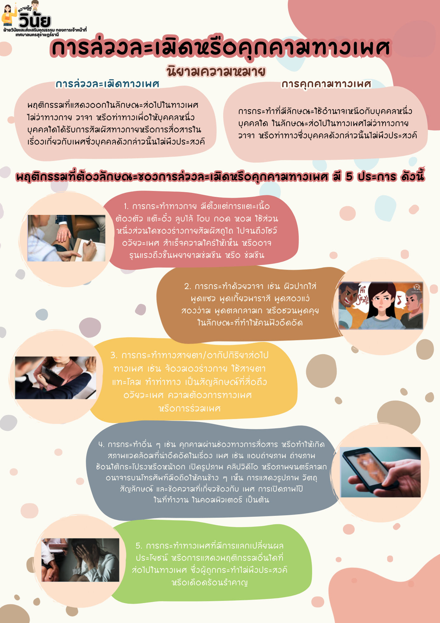 การล่วงละเมิดหรือคุกคามทางเพศ รูปภาพ 1