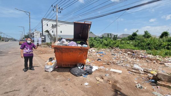 ลงพื้นที่สำรวจบริเวณจุดทิ้งขยะถนนสายปากน้ำ Image 1