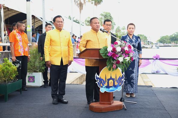 พิธีเปิดแข่งขันเรือยาว ชิงจ้าวสายน้ำตาปี งานประเพณีชักพระฯ ส ... รูปภาพ 1