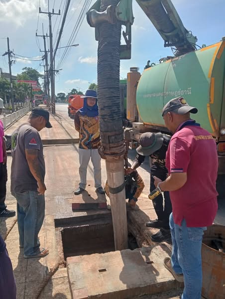 เทศบาลนครสุราษฎร์ธานี โดยสำนักช่าง ดำเนินงานด้านต่างๆเพื่อคว ... รูปภาพ 1
