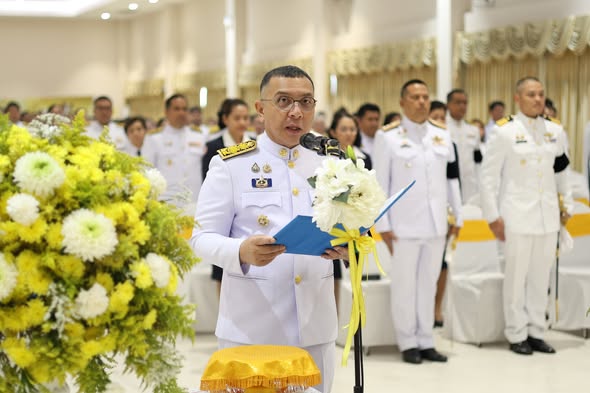 พิธีวางพานพุ่มเนื่องในวันมาตรฐานฝีมือแรงงานแห่งชาติ ประจำปี  ... Image 1