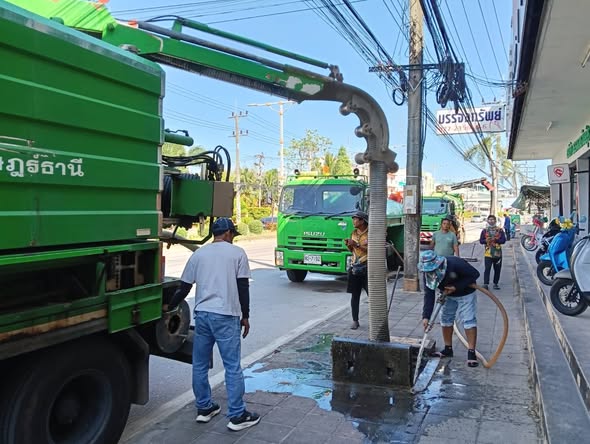 เทศบาลนครสุราษฎร์ธานี โดยสำนักช่าง ดำเนินงานด้านต่าง ๆ เพื่อ ... รูปภาพ 1