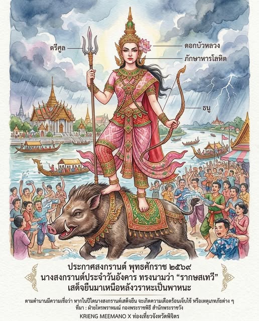 สงกรานต์ปี 2569 ปีนี้ “นางรากษสเทวี” รูปภาพ 1