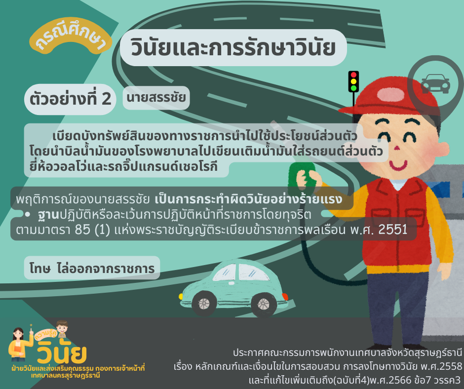 กรณีศึกษาวินัยและการรักษาวินัย รูปภาพ 2