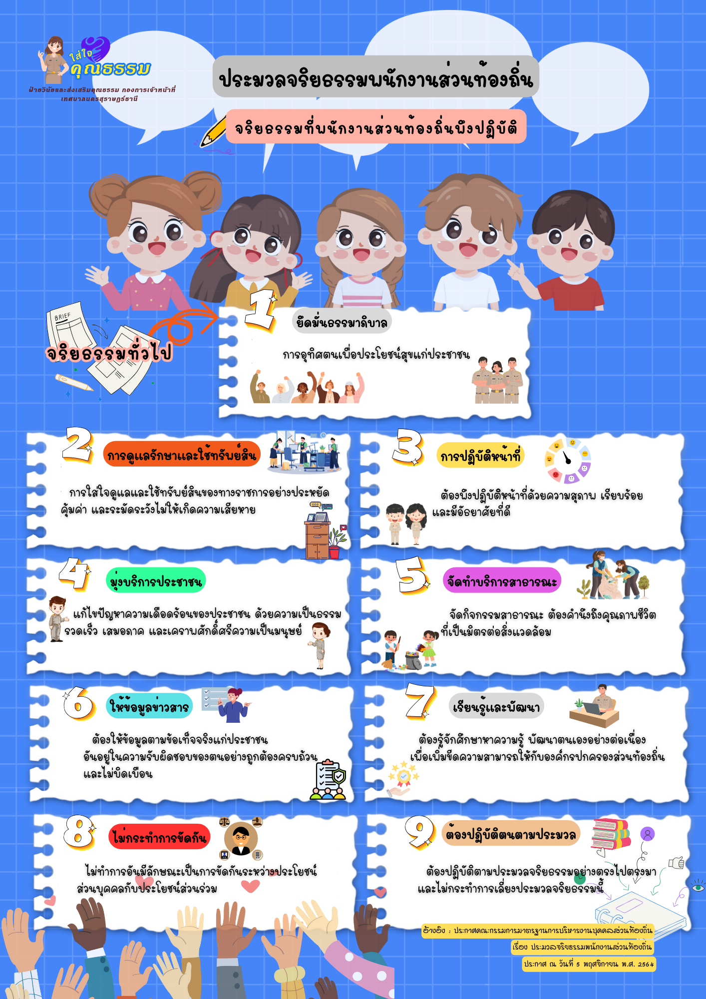 สื่่อประชาสัมพันธ์ในหัวข้อ ''ใส่ใจคุณธรรม'' เรื่อง จริยธรรมท ... รูปภาพ 2