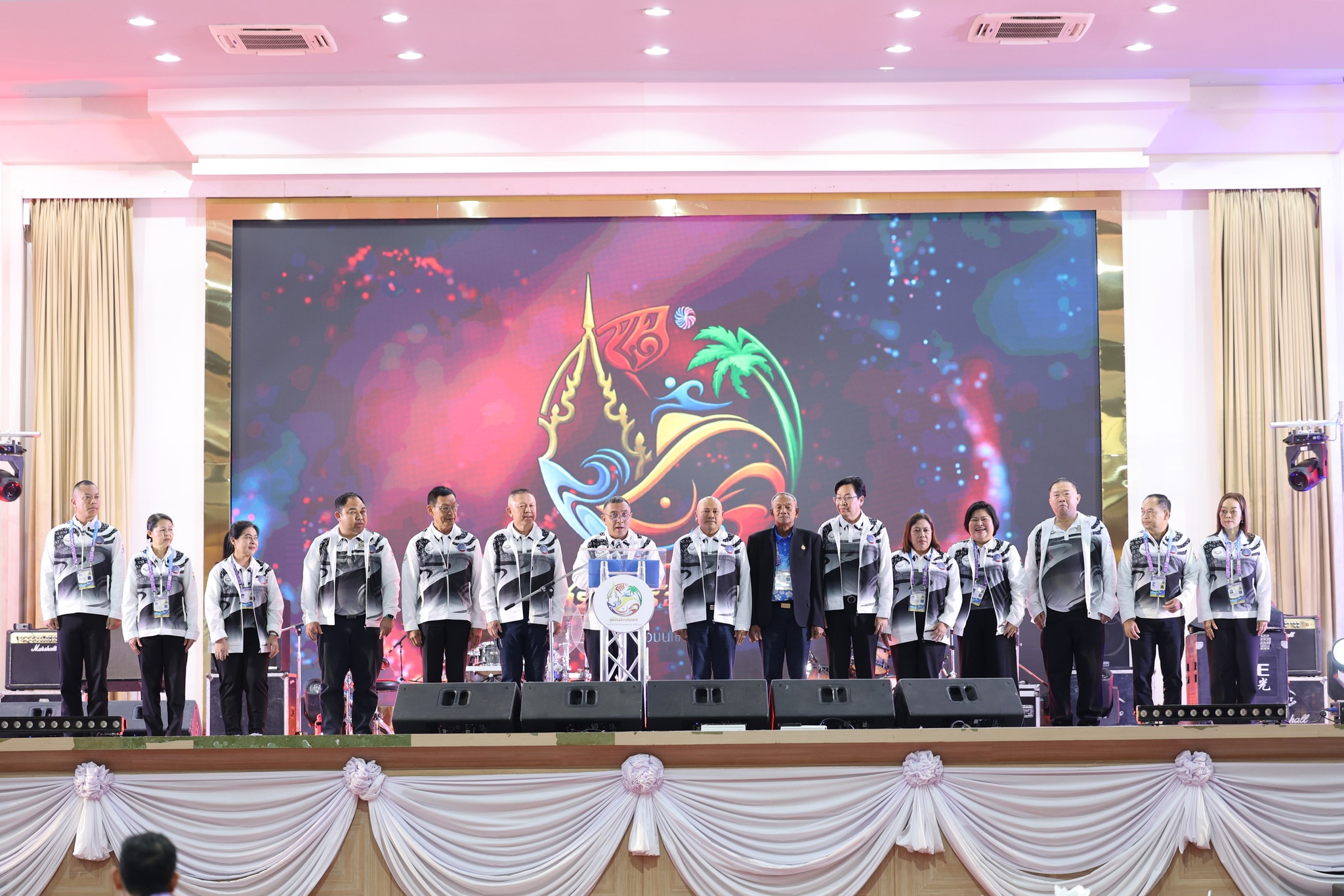 พิธีเลี้ยงต้อนรับคณะนักกีฬาและผู้ติดตาม ในการแข่งขันกีฬาเยาว ... Image 1