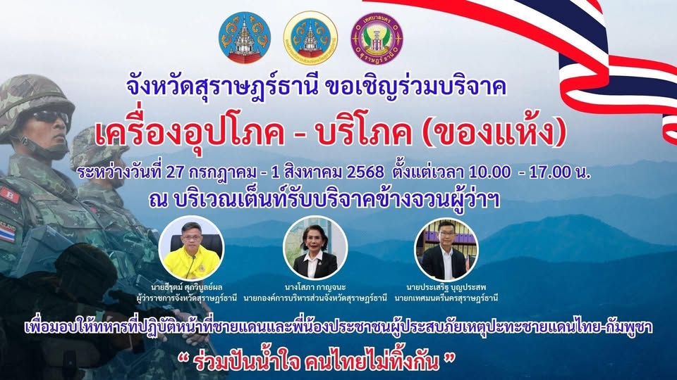 “ร่วมปันน้ำใจ คนไทยไม่ทิ้งกัน” Image 1