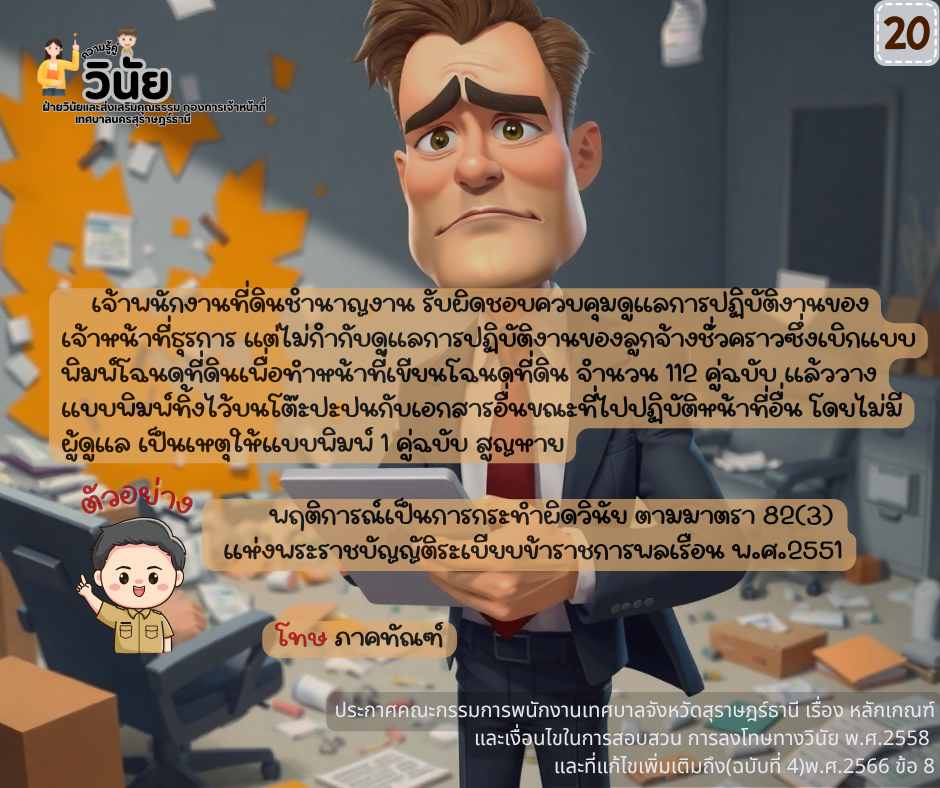 วินัยพนักงานส่วนท้องถิ่น 19 ข้อ พร้อมกรณีตัวอย่าง รูปภาพ 21