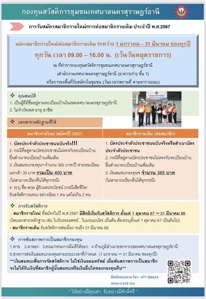 สมัครสมาชิกกองทุนวันละบาท Image 1