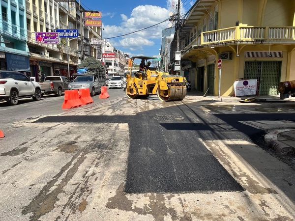 โครงการปรับปรุงระบบจำหน่ายไฟฟ้าเป็นเคเบิลใต้ดินถนนตลาดใหม่แล ... Image 1