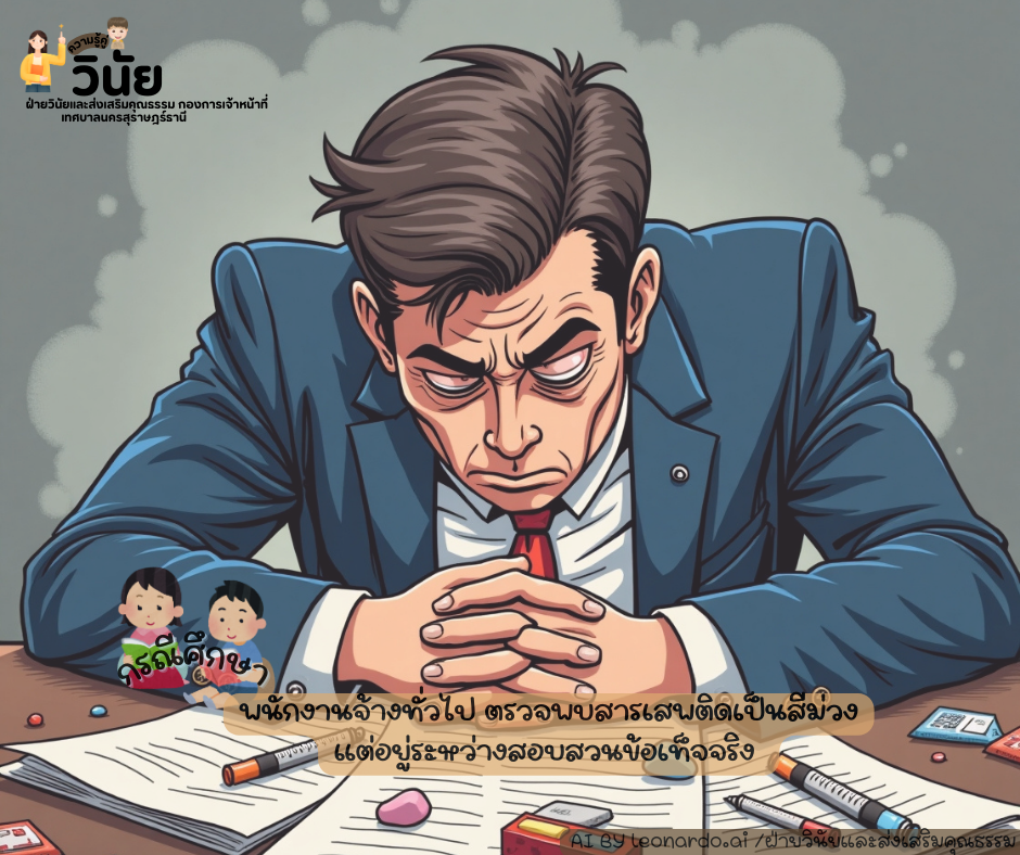 กรณีศึกษา พนักงานจ้างทั่วไป ตรวจพบสารเสพติดเป็นสีม่วงและขโมย ... รูปภาพ 1