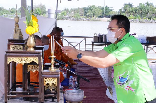 พิธีทำบุญเลี้ยงพระประจำปี ๒๕๖๕ ของ“ตลาดนัด ตลาดน้ำ บ้านดอน” Image 1