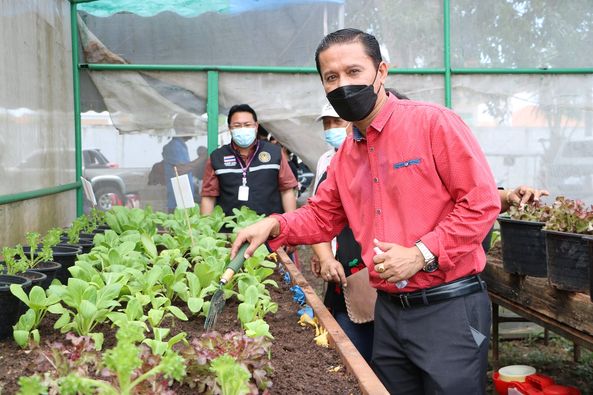 ลงพื้นที่ส่งเสริมอาชีพชุมชนปากน้ำ การปลูกผักคอนโดเกษตรอินทรี ... Image 1