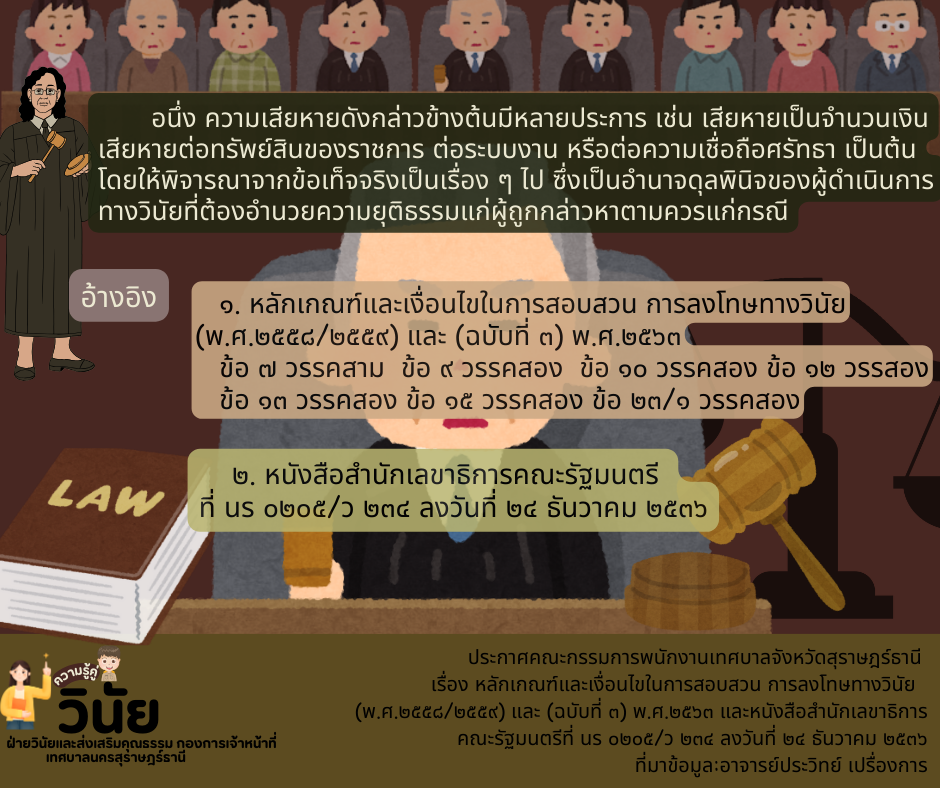 ความรู้เรื่องการพิจารณาความเสียหายแก่ราชการอย่างร้ายแรง รูปภาพ 2