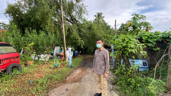 เหตุต้นไม้ล้มทับบ้านเรือนที่พักอาศัยของชาวบ้าน Image 1