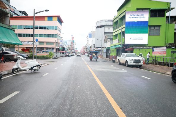 เทศบาลนครสุราษฎร์ธานี จะดำเนินการตีเส้นจราจร บริเวณถนนหน้าเม ... Image 1