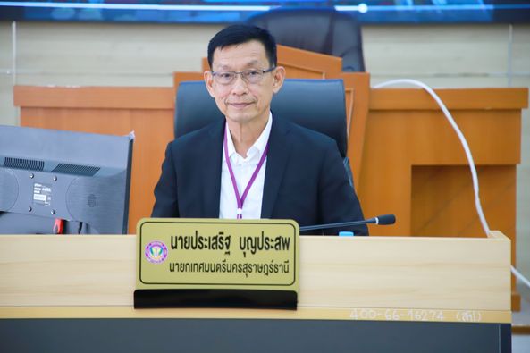 เทศบาลฯ ประชุมคณะผู้บริหารและหัวหน้าส่วนราชการ ประจำเดือนเมษ ... Image 1