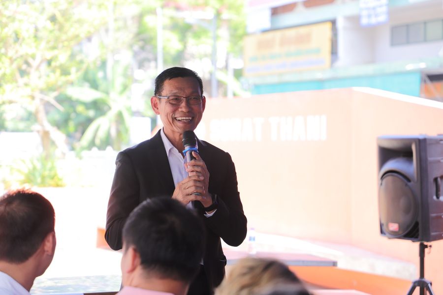 เทศบาลนครสุราษฎร์ธานี ร่วมพิธีทำบุญครบรอบวันก่อตั้งตลาดมิตรเ ... รูปภาพ 1