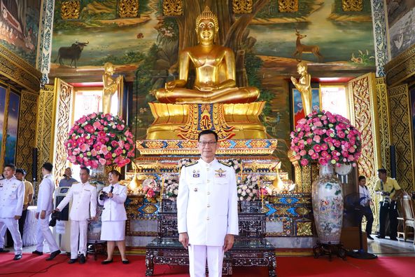 เทศบาลนครสุราษฎร์ธานีร่วมพิธีถวายผ้ากฐินพระราชทานฯ ณ วัดธรรม ... รูปภาพ 1