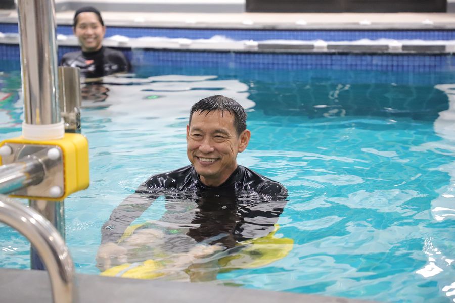 นายกแป๊ะ ทดสอบระบบศูนย์ธาราบำบัด Image 1