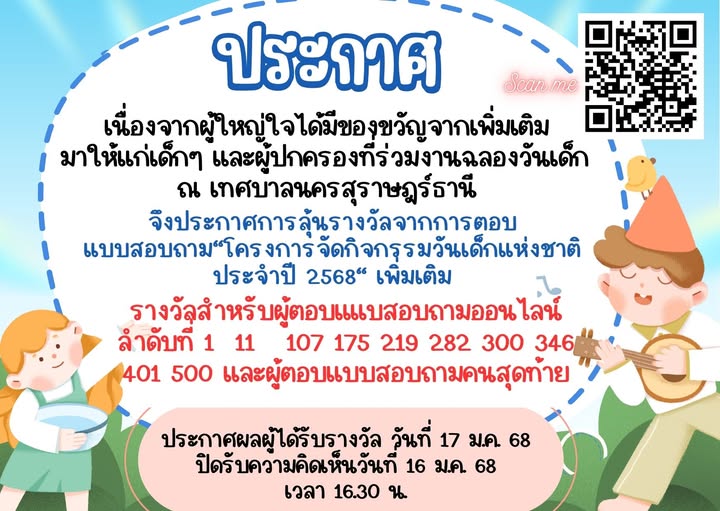 เชิญชวนร่วมตอบแบบสอบถาม ลุ้นรับรางวัล รูปภาพ 1