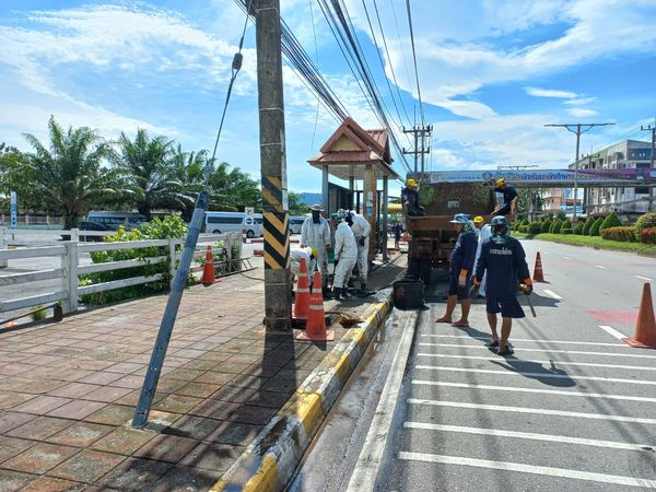 เทศบาลนครสุราษฎร์ธานี โดยสำนักช่าง ดำเนินงานด้านต่างๆ เพื่อค ... Image 1