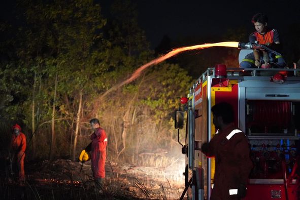 ค่ำวันนี้ (28 มี.ค. 67) ฝ่ายป้องกันและบรรเทาสาธารณภัย เทศบาล ... รูปภาพ 1