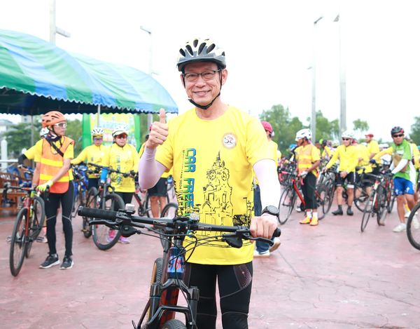 กิจกรรม “ปั่นลดโลกร้อน” Car free day 2024 Image 1