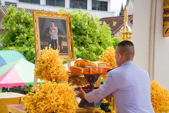 ทน.สฎ. ร่วมพิธีถวายผ้ากฐินพระราชทาน ณ วัดธรรมบูชา Image 1