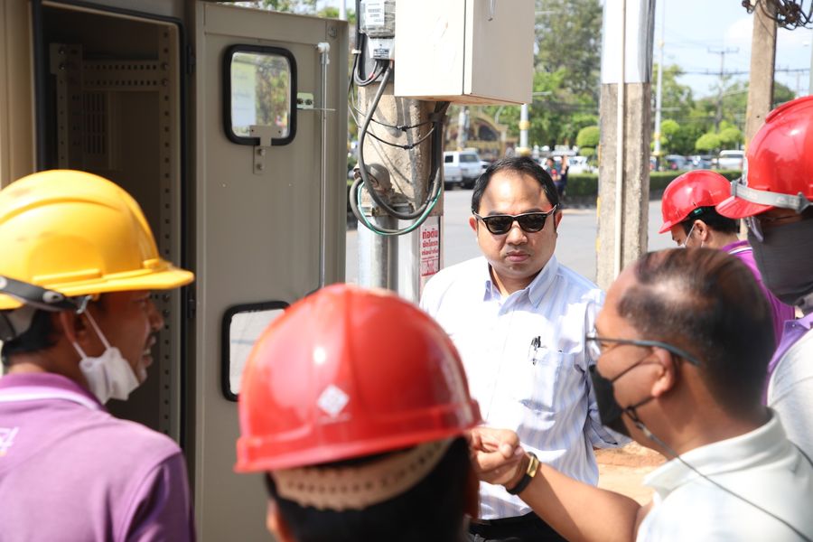 ลงพื้นที่กับ กฟภ.สฎ.เคเบิลใต้ดิน 1 จังหวัด 1 ถนนเฉลิมพระเกีย ... Image 1