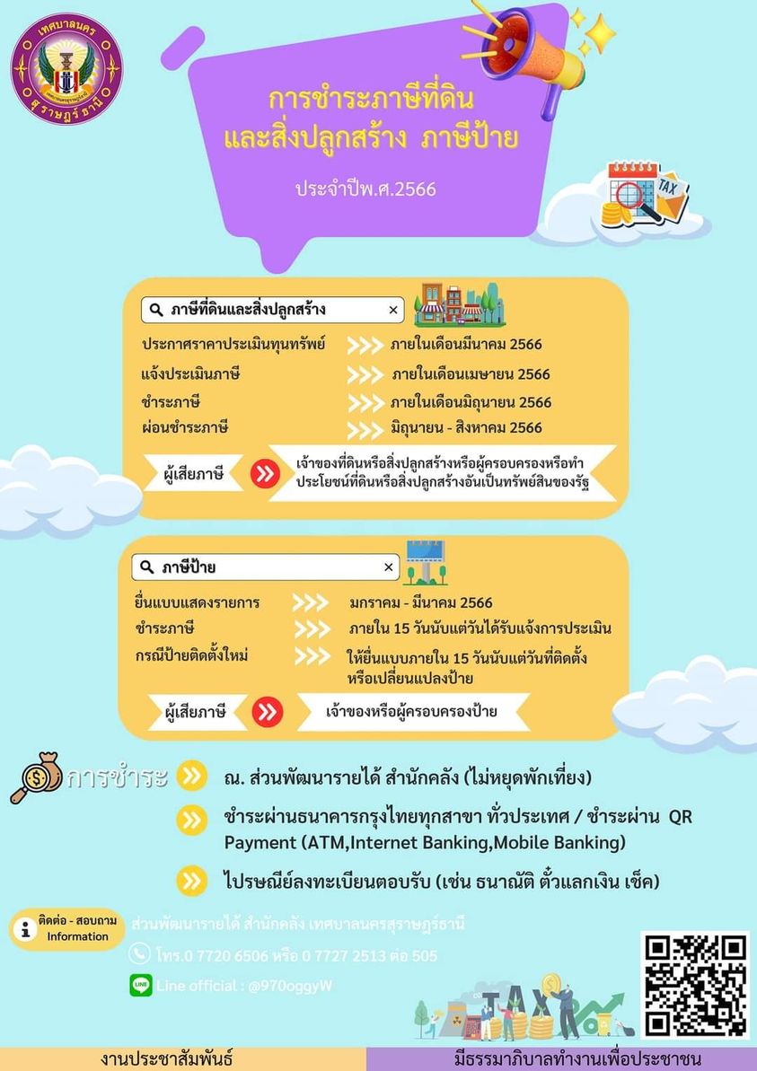 📍💸การชำระภาษีประจำปี พ.ศ.2566💸📍 รูปภาพ 1