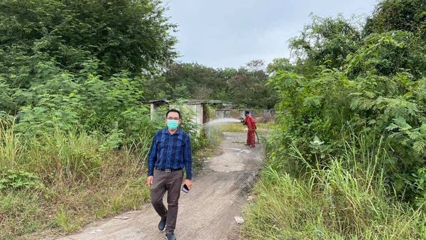 ฉีดพ่นน้ำยาฆ่าเชื้อซอยบางกุ้ง ๒ Image 1