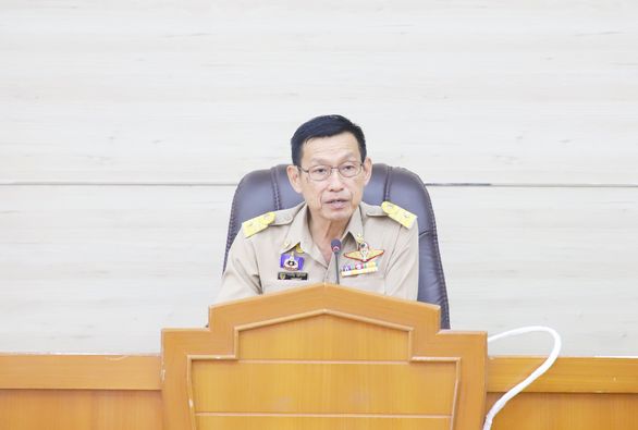 นายกแป๊ะ ให้โอวาททัพนักกีฬา ก่อนเข้าร่วมการแข่งขัน “นครลำปาง ... รูปภาพ 1