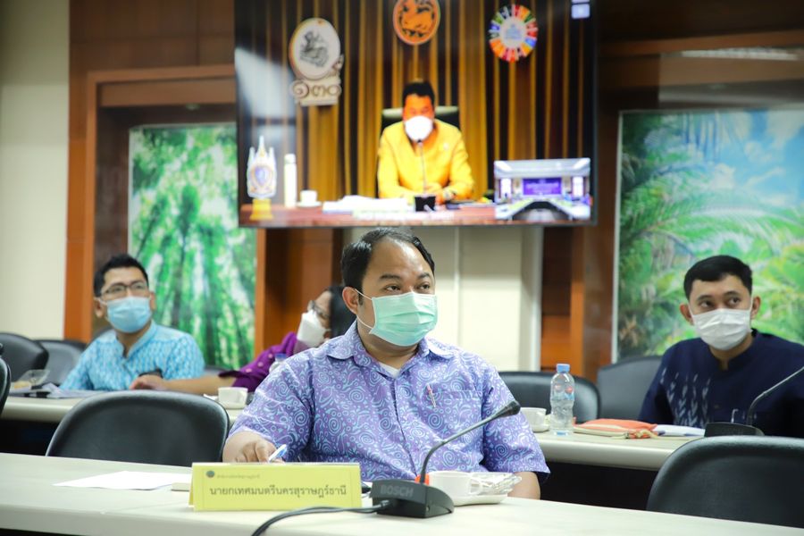 #ทน.สฎ.ร่วมรับฟังการประชุมขับเคลื่อนและติดตามนโยบายของรัฐบาล ... Image 1