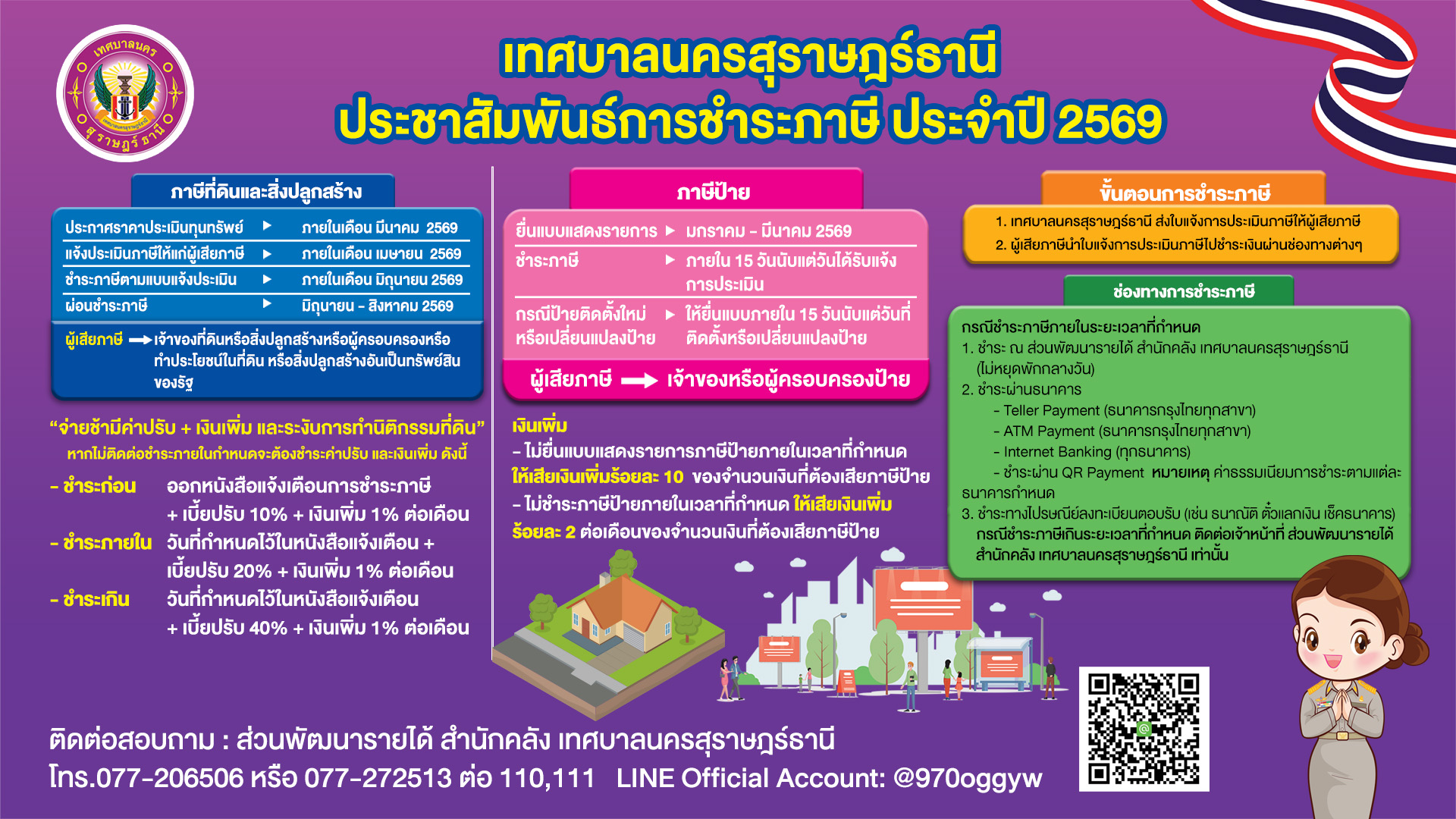 ประชาสัมพันธ์การชำระภาษี ประจำปี 2569 รูปภาพ 2