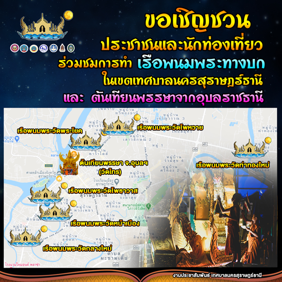 งานชักพระ-จุดจอดเรือพระ
