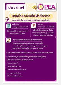 การไฟฟ้าส่วนภูมิภาคสาขาเมืองสุราษฎร์ธานี หยุดจ่ายกระแสไฟฟ้าช ... รูปภาพ 1