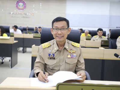 ประชุมเตรียมการจัดงานปะเพณีชักพระ-ทอดผ้าป่า และแข่งเรือยาว ป ... Image 1