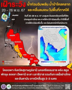นที่ 20-26 พ.ย. 67 เฝ้าระวัง รูปภาพ 1