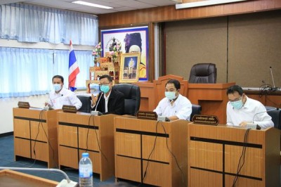 นายกเทศมนตรีนครสุราษฎร์ธานี เป็นประธานการประชุม เรื่อง การช่ ... Image 1
