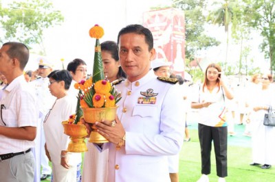 เทศบาลฯ ร่วมพิธีอันเชิญและร่วมสักการะพระบรมสารีริกธาตุจากพุท ... Image 1