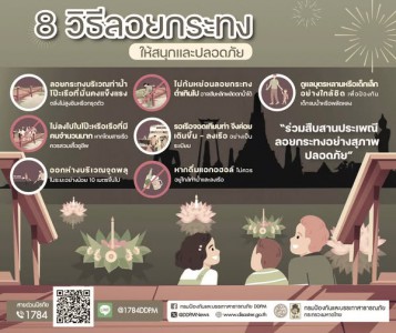 ปภ. ห่วงใย ! ประชาชน แนะนำสืบสานประเพณีวันลอยกระทงอย่างปลอดภ ... Image 1