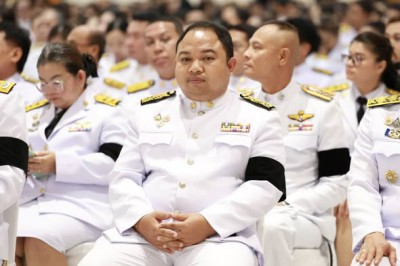 าราชการจังหวัดสุราษฎร์ธานีนำข้าราชการและประชาชนทุกหมู่เหล่าร ... Image 1