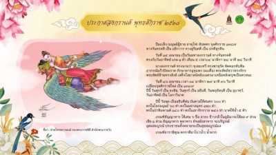 ประกาศสงกรานต์ ปีพุทธศักราช ๒๕๖๘ ปีมะเส็ง (มนุษย์ผู้ชาย ธาตุ ... รูปภาพ 1
