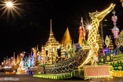 ชมเรือพนมพระงาม ยามค่ำคืน ที่สุราษฎร์ธานี รูปภาพ 1