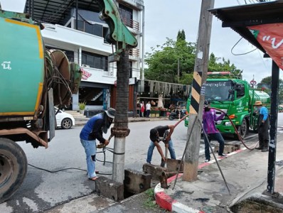 เทศบาลนครสุราษฎร์ธานี โดยสำนักช่าง ดำเนินงานด้านต่างๆเพื่อคว ... รูปภาพ 1