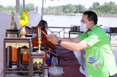 พิธีทำบุญเลี้ยงพระประจำปี ๒๕๖๕ ของ“ตลาดนัด ตลาดน้ำ บ้านดอน” Image 1