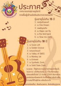 มาแล้วจ้าาาาาาา ทีมแข่งขันวงดนตรีไทยสากลเด็กและเยาวชน ครั้งท ... รูปภาพ 1